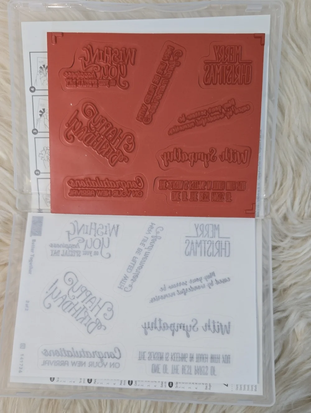 Stampin' Up! Better Togther Cling Mount Stamp Set